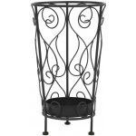 vidaXL Stojan na deštníky ve vintage stylu kovový 26 x 46 cm černý - 11461.245932 – Sleviste.cz