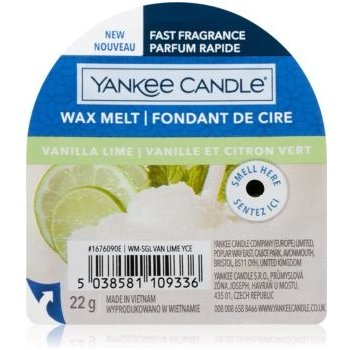 Yankee candle vanilla lime vonný vosk do aromalampy 22 g