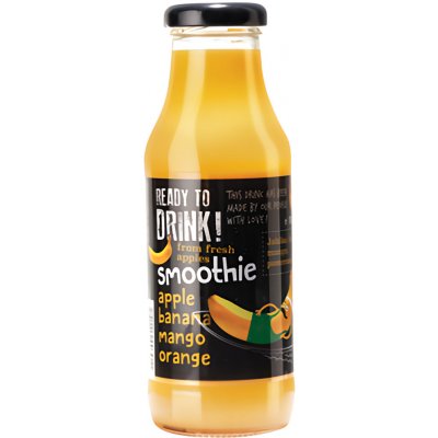 Ready to drink! Smoothie Jablko, banán, mango, pomeranč 300 ml