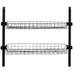 Košík do šatní skříně HERKULES 2 kusy, 83 x 38 x 8 cm, WENKO černá – Zboží Dáma
