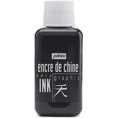 PEBEO grafický inkoust černý 250ml – Zboží Dáma