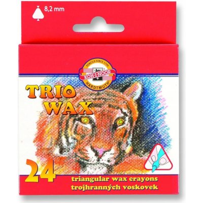 Koh-i-noor Voskovky Trio Wax 8274/24ks 8,2mm trojhranné – Zboží Dáma Koh-i-noor Voskovky Trio Wax 8274/24ks 8,2mm trojhranné – Zboží Dáma