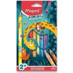 Maped Pastelky Jumbo Jungle Fever trojhranné 863700 12 ks – Zboží Živě