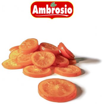 Ambrosio kandované pomeranče plátky/kolečka 5 kg
