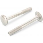 INOX DIN 603 vratový šroub, čtyřhran pod hlavou, nerez A2 Varianta: DIN 603 vratový šroub, nerez A2 M8X60 – Hledejceny.cz