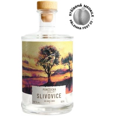 Poněšická slivovice 50% 0,5 l (holá láhev) – Hledejceny.cz