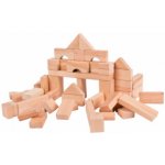 Teddies Kostky dřevěné přírodní 50 ks – Zboží Živě