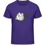 Gildan Soft Style tričko Design s nápisem BAD DOG - Purple – Hledejceny.cz
