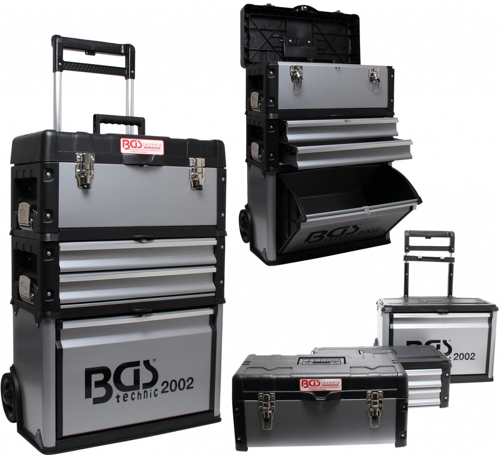 BGS 102002 Pojízdný nářaďový box 530 x 320 x 720 mm
