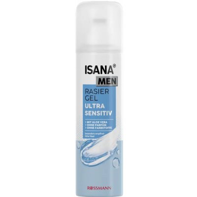Isana Men Ultra sensitiv gel na holení 200 ml – Zboží Dáma