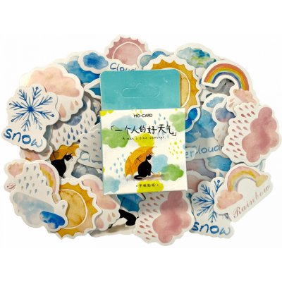 Sada samolepek - Počasí (46ks) – Zboží Mobilmania