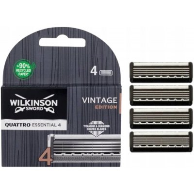 Wilkinson Sword Quattro Essential 4 Vintage Edition 4 ks – Zboží Dáma