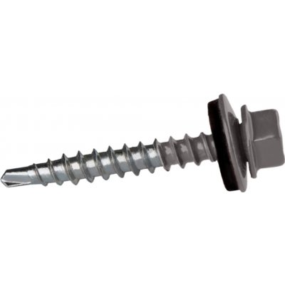 ETANCO FRS Ø4,8 mm farmářský šroub s podložkou A14 35 mm - 250 ks RAL 9007 – Sleviste.cz