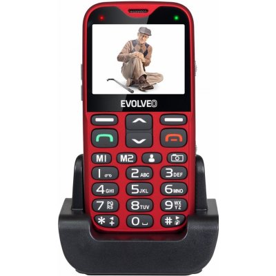 EVOLVEO EasyPhone XG, mobilní telefon pro seniory s nabíjecím stojánkem (červená barva) EP-650-XGR – Hledejceny.cz