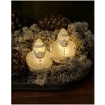 Sirius Skleněný svítící Santa Claus 7,5 cm set 2 ks – Hledejceny.cz