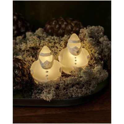 Sirius Skleněný svítící Santa Claus 7,5 cm set 2 ks – Hledejceny.cz