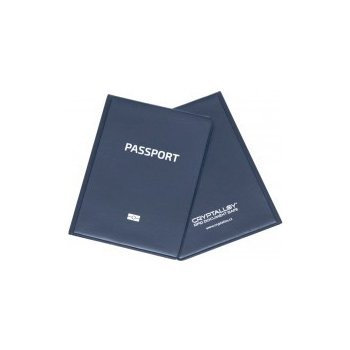 Cryptalloy bezpečnostní pouzdro na biometrický cestovní pas s RFID čipem a 2 karty modré
