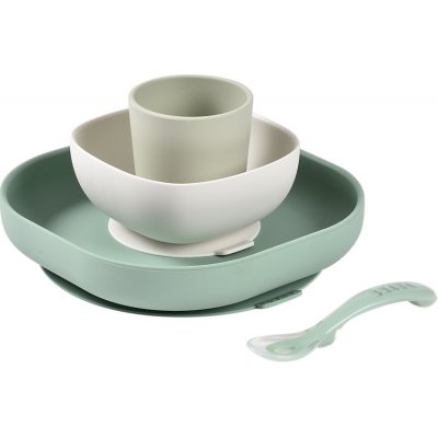 Beaba Jídelní sada silikonová Sage Green 4 ks – Hledejceny.cz