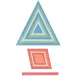 Sizzix Framelits 13 ks Geo Trojúhelníky a kosočt – Sleviste.cz