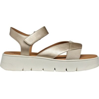 Geox D Dandra 40 B Dámské sandály, zlatá – Zboží Mobilmania