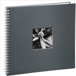 Hama FINE ART 36x32 cm, 50 stran, šedé, bílé listy, spirálové, lepicí 2113 – Zboží Živě