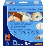 Vorel Těsnění do oken a dveří samolepící 9x5,5mm TYP P bílé 6M – Hledejceny.cz