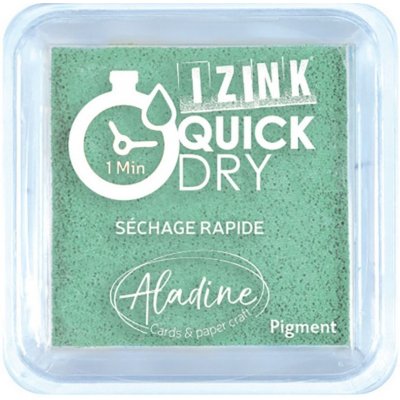 Aladine Razítkovací polštářek Izink Quick Dry modrozelená – Zboží Mobilmania