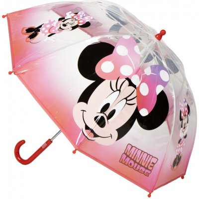 Cerdá deštník průsvitný Minnie růžový – Sleviste.cz