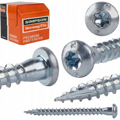 Tesařské vruty 5x50 mm 250 ks TORX pro spojovací prvky Simpson CSA – Hledejceny.cz