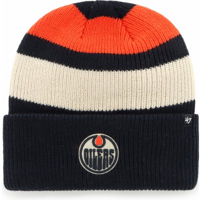 47 Brand pánská zimní čepice Edmonton Oilers Clubhouse Jennings ’47 Cuff Knit – Zboží Mobilmania