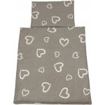 SDS Peřinky do postýlky pro panenky Srdíčka šedá 1x 38x44 cm / 28x20 cm – Zboží Dáma SDS Peřinky do postýlky pro panenky Srdíčka šedá 1x 38x44 cm / 28x20 cm – Zboží Dáma