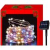 Vánoční osvětlení ISO 11393 Vánoční svítící struny Solární 100 LED multicolor 12m
