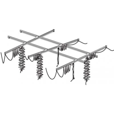 FOMEI Stropní systém KIT 4, 4 x 5 m 4 závěsy – Zboží Živě
