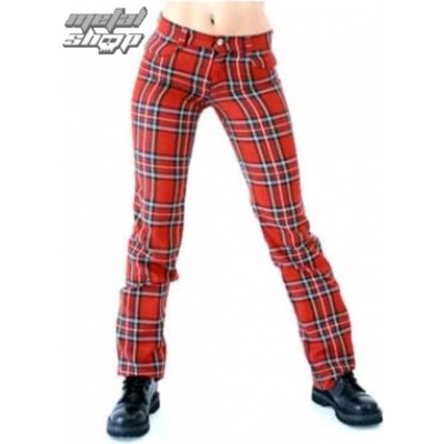 Black Pistol Tartan Pants Red-Green – Zboží Mobilmania