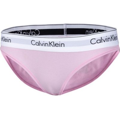 Calvin Klein BIKINI Dámské kalhotky Růžová Bílá Černá – Zboží Mobilmania