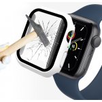 ENKAY Obal s tvrzeným sklem pro Apple Watch 9 / 8 / 7 41mm bílý 35913 – Zboží Živě