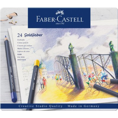 Faber-Castell 114724 Goldfaber plechová krabičk 24 ks – Zboží Živě