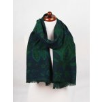 Šála z merino vlny tmavě modro-zelená – Hledejceny.cz