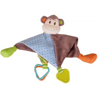 Bigjigs Toys textilní muchlánek Opička Cheeky