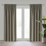 EUROFIRANY ZATEMŇOVACÍ ZÁVĚS NA PÁSCE ADLEY 135X270 CM TMAVĚBÉŽOVÁ – Hledejceny.cz
