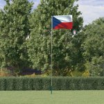 zahrada-XL Vlajka Česka a stožár 5,55 m hliník – Hledejceny.cz