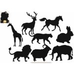 Škrabací obrázek 8ks výřez duhový zvířata – Hledejceny.cz