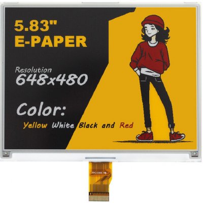 Good Display GDEY0583F41 5.83" 648x480 ePaper displej 4 barvy – Zboží Živě