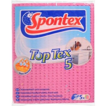 Spontex Top Tex víceúčelová houbová utěrka 5 ks