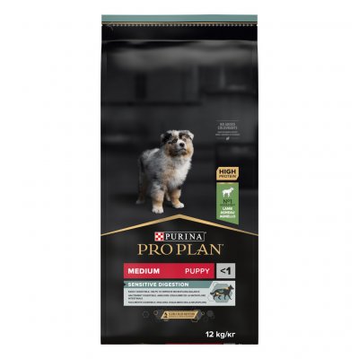 Purina Pro Plan Medium Puppy Sensitive Digestion jehněčí 2 x 12 kg – Zboží Mobilmania