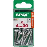 SPAX Vrut 4,5x30, půlkulatá hlava, T-STAR plus, WIROX, 16 ks (S) – Hledejceny.cz
