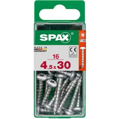 SPAX Vrut 4,5x30, půlkulatá hlava, T-STAR plus, WIROX, 16 ks (S) – Hledejceny.cz