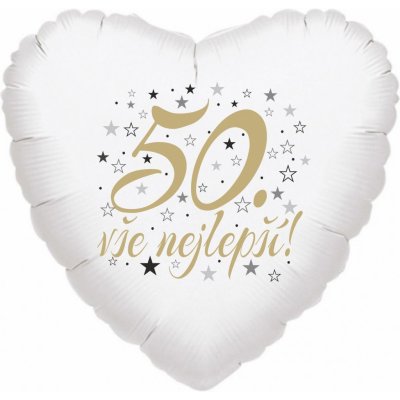 Balonky.cz 50. narozeniny balónek srdce – Zboží Dáma