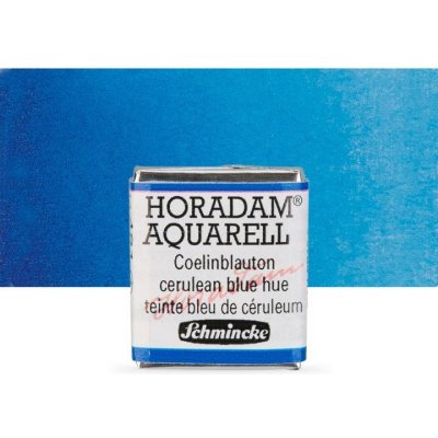 Schmincke Horadam akvarelové barvy v poloviční pánvičce 481 cerulean modrá hue – Hledejceny.cz