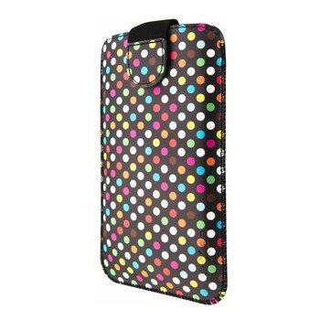 FIXED Soft Slim se zavíráním, PU kůže, velikost 6XL, motiv Rainbow Dots FIXSOS-RAD-6XL